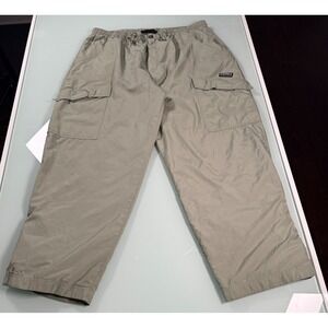 VINTAGE 90s Enyce Cargo Track Pants Men's XXXL Lined Drawstring Skater Wide Leg